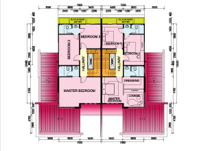 First Floor Plan for 14398 & 14399